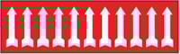 Adhesive arrows - 125x40 - 10 sheets / 11 labels each Adhesive arrows - 125x40 - 10 sheets / 11 labels each