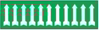 Adhesive arrows - 125x40 - 10 sheets / 11 labels each Adhesive arrows - 125x40 - 10 sheets / 11 labels each