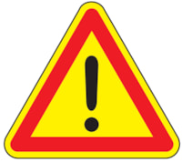 Mobile construction sign - Al - Triang. Side 600 mm