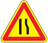 Mobile construction sign - Al - Triang. Side 600 mm