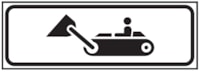 Mobile construction sign - Al - Dim: 800x270 mm