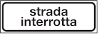 Mobile construction sign - Al - Dim: 530x180 mm