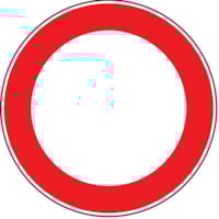 Mobile construction sign - Al - Diam: 600 mm