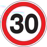 Mobile construction sign - Al - Diam: 600 mm