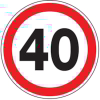 Mobile construction sign - Al - Diam: 600 mm