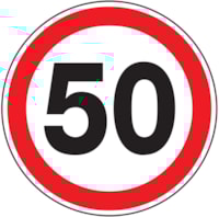 Mobile construction sign - Al - Diam: 600 mm