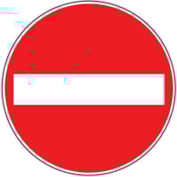 Mobile construction sign - Al - Diam: 600 mm