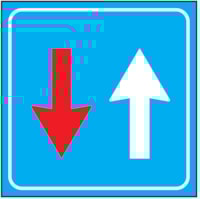 Mobile construction sign - Al - Diam: 600 mm
