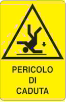 Rectangular danger sign - 330 x 500 mm Rectangular danger sign - 330 x 500 mm
