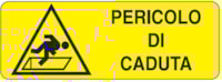 Adhesive for recta. danger sign - 350 x 125 mm