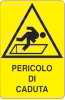Rectangular danger sign - 330 x 500 mm