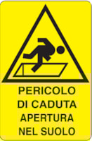 Rectangular danger sign - 330 x 500 mm