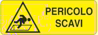 Adhesive for recta. danger sign - 350 x 125 mm