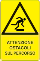 Rectangular danger sign - 330 x 500 mm