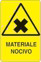 Rectangular danger sign - 330 x 500 mm Rectangular danger sign - 330 x 500 mm