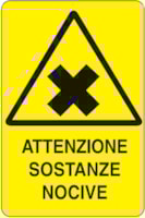 Rectangular danger sign - 330 x 500 mm Rectangular danger sign - 330 x 500 mm
