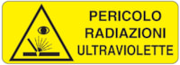 Rectangular danger sign - 350 x 125 mm