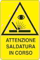 Rectangular danger sign - 330 x 500 mm