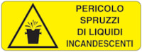 Rectangular danger sign - 350 x 125 mm
