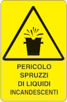 Rectangular danger sign - 330 x 500 mm