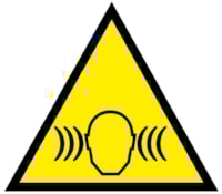 Triangular danger sign - Side: 140 mm