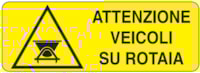 Rectangular danger sign - 350 x 125 mm