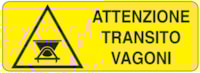 Rectangular danger sign - 350 x 125 mm