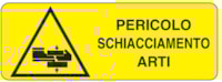 Rectangular danger sign - 350 x 125 mm
