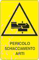 Rectangular danger sign - 330 x 500 mm
