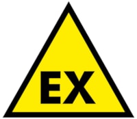 Triangular danger sign - Side: 140 mm