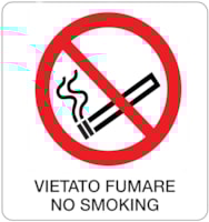Rectangular prohibition signs - 330 x 350 mm