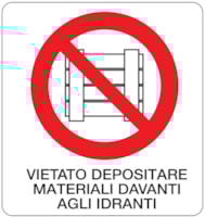 Rectangular prohibition signs - 330 x 350 mm Rectangular prohibition signs - 330 x 350 mm