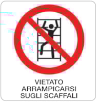 Rectangular prohibition signs - 330 x 350 mm Rectangular prohibition signs - 330 x 350 mm