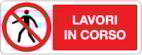 Prohibition sign - Al - 330x125 mm Prohibition sign - Al - 330x125 mm