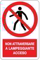 Prohibition sign - Al - 330x500 mm