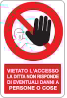 CART. ALLUM. DIVIETO F.TO MM 330x500