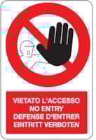 CART. ALLUM. DIVIETO F.TO MM 330x500