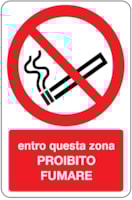 Prohibition sign - Al - 330x500 mm