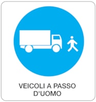 Mandatory sign - Al - Dimensions: 330x350 mm