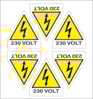 Adhesive label - Dimensions: 165 x 175 mm