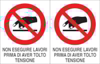 Adhesive label - Dimensions: 250 x 160 mm