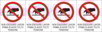Adhesive label - Dimensions: 250 x 80 mm