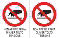 Adhesive label - Dimensions: 250 x 160 mm