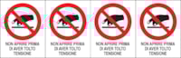 Adhesive label - Dimensions: 250 x 80 mm