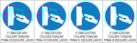 Adhesive label - Dimensions: 250 x 80 mm