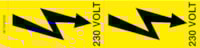 Adhesive label - Dimensions: 250 x 60 mm