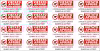 Adhesive label - Dimensions: 330 x 170 mm