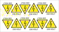 Adhesive label - Dimensions: 175 x 95 mm
