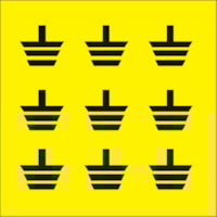 Adhesive label - Dimensions: 130 x 130 mm