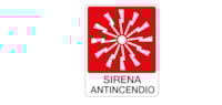 Fire sign - Al - Dimensions: 100x120 mm